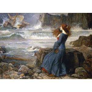  Miranda   The Tempest by John William Waterhouse 30.00X21 