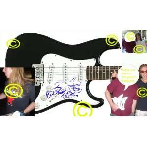  Foreigner Autographed Signed Guitar & Proof Everything 