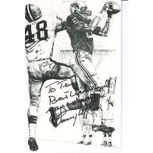  Larry Wilson Signed Illustrated Index Card Sports 