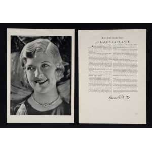  1930 Laura La Plante Actor Silent Film Movie Star Print 