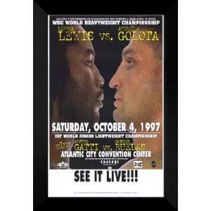Lennox Lewis vs Golota 27x40 FRAMED Boxing Promo Poster