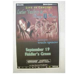 Luther Vandross Boyz II Men Handbill Poster 2 ll