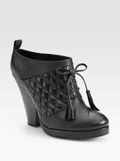 Rachel Comey   Birdie Quilted Leather Lace Up Ankle Boots