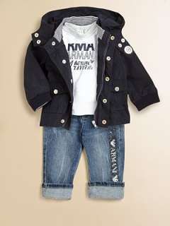 Armani Junior   Infants Hooded Nylon Jacket    