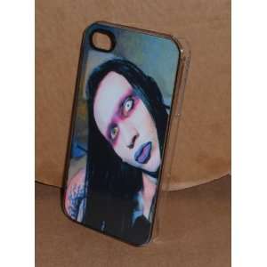 MARILYN MANSON iPHONE 4 4S CLEAR PLASTIC PROTECTIVE CASE