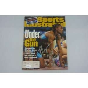 MARION JONES USA SIGNED AUTHENTIC SI MAG COVER JSA