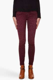 Current/elliott Skinny Leopard Print Jeans for women  