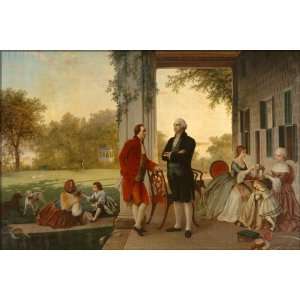  George Washington and Marquis de Lafayette at Mount Vernon 