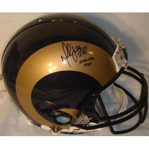 Marshall Faulk Signed Helmet   Authentic