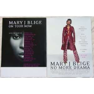  Mary J Blige   No More Drama   Two Sided Poster   Rare 