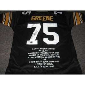  Joe Greene Autographed Jersey   Mean Stat Aaa Signing 