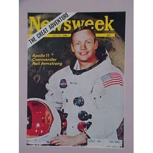 Neil Armstrong Apollo 11 Commander July 21 1969 Newsweek Magazine 