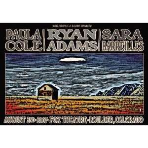  Ryan Adams Paula Cole Fox Boulder 2007 Concert Poster 
