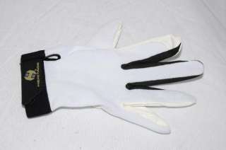 Heritage Ladies White/Black Leather Performance Glove 8  