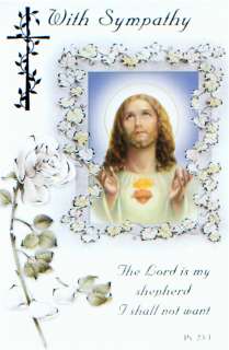 Religious Sympathy Cards SC01 02 03 Cromo NB Card  