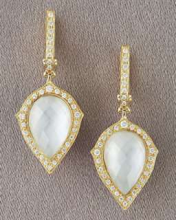 Pearl Gold Diamond Earrings  