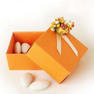 Fall Impressions Bright Yellow Favor Christmas Gift Box  