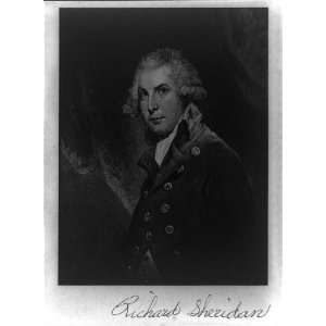 Richard Brinsley Butler Sheridan,1751 1816,Irish playwright,poet,Whig 