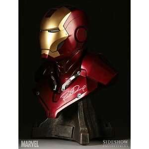   Man Life Size Bust Autographed by Robert Downey Jr.