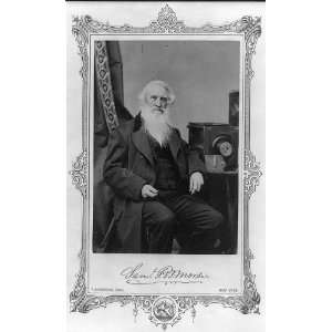  Samuel F.B. Morse with camera and glass plate negatives 