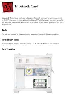 Apple Internal Bluetooth Card for Mac Pro 2006 2008  