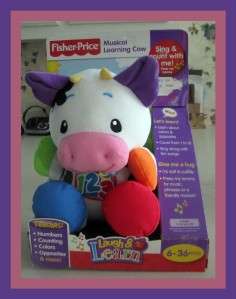 NEW FISHER PRICE LAUGH & LEARN MUSICAL LEARNING COW 6   36 MONTHS 
