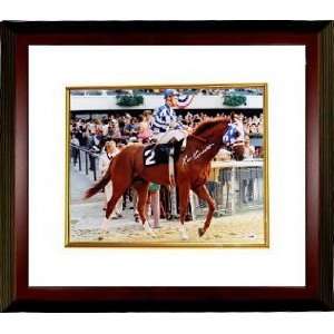 Secretariat Autographed/Hand Signed 1973 Belmont Stakes Horse Racing 