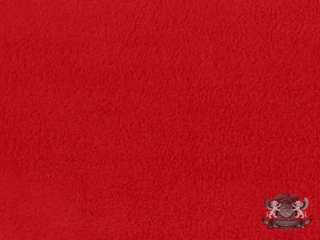 POLAR FLEECE FABRIC SOLID RED ANTI PILL BY THE YARD  