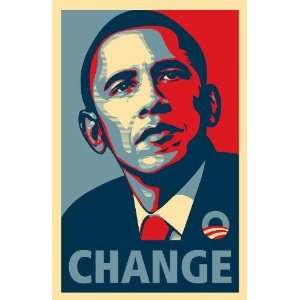 Shepard Fairey   Rare Obama Campaign Poster   Change POSTER