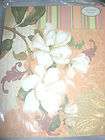   Peach Green Paisley White Flower File Folders Desk NIP Flowers