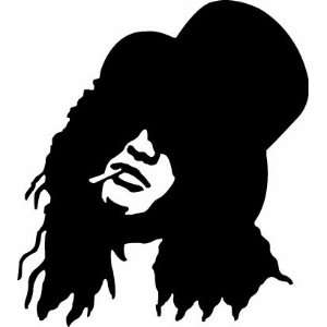  Guns N Roses Slash White Vinyl Decal Sticker 6 Inch 