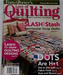 Fons & Porters Love of Quilting Magazine   2006 2008   9 Issues 