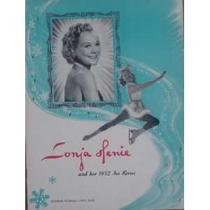 Sonja Henie 1952 Ice Revue Program Photo Cover