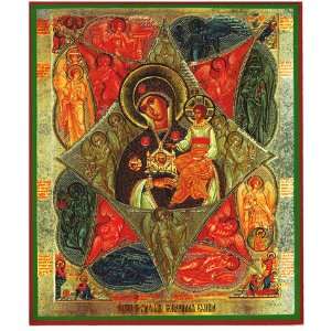  Virgin Unburnt Bush, Orthodox Icon 