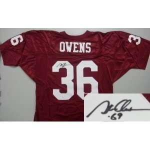  Steve Owens Oklahoma Sooners Maroon Jersey 69 Sports 
