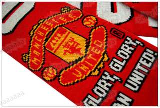 Manchester United Football Club Scarf Soccer Knitted  