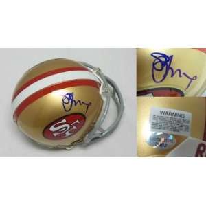 Autographed Steve Young Mini Helmet   HOF SF SLI COA   Autographed NFL 
