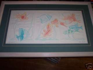 Artists Proof print  Aquatic Rainbow by MARY DINKINS  