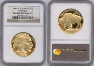 2006 W AMERICAN BUFFALO $50 GOLD COIN ULTRA CAMEO PF69 NGC  