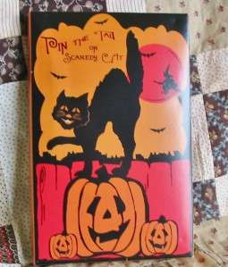 Bethany Lowe Halloween Pin the Tail on the Cat Game  