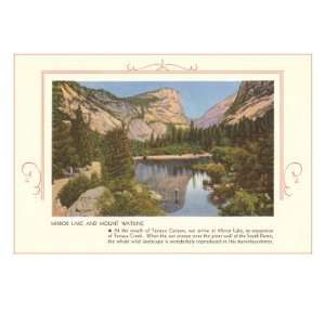  Mirror Lake, Mount Watkins, Yosemite Premium Giclee Poster 