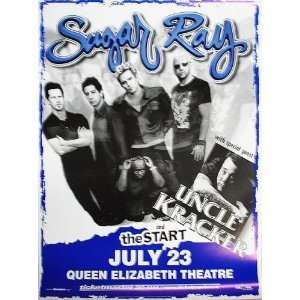  Sugar Ray Uncle Kracker Vancouver Concert Poster 2001 