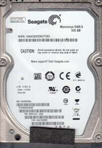 ST9500325AS p/n 9HH134 500 f/w 0001SDM1 Site SU Seagate 500Gb SATA 