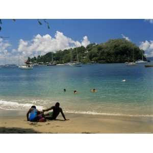  Young Island from Villa Bay, St. Vincent, Windward Islands 