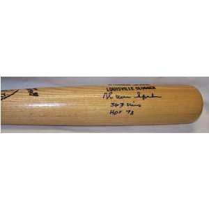 Warren Spahn Autographed Bat   Louisville Slugger 125 & Engraved 363 