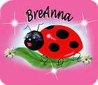 LADYBUG WITH PINK PERSONALIZED MOUSE PAD TOP QUALITY items in Art and 