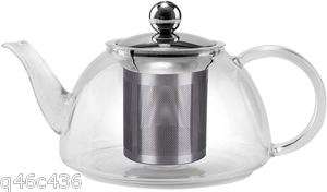 Pyrex Glass Tea Pot Kettle Heat resistant infuser 800ml  