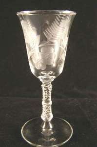 Libbey Glass Rock Sharpe Floral & Fern 3007 Water Glass  