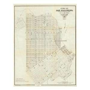William Carey Jones   Official Map Of San Francisco, 1851 Giclee