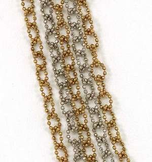 this is a lavish two tone 14k gold ladies chain necklace